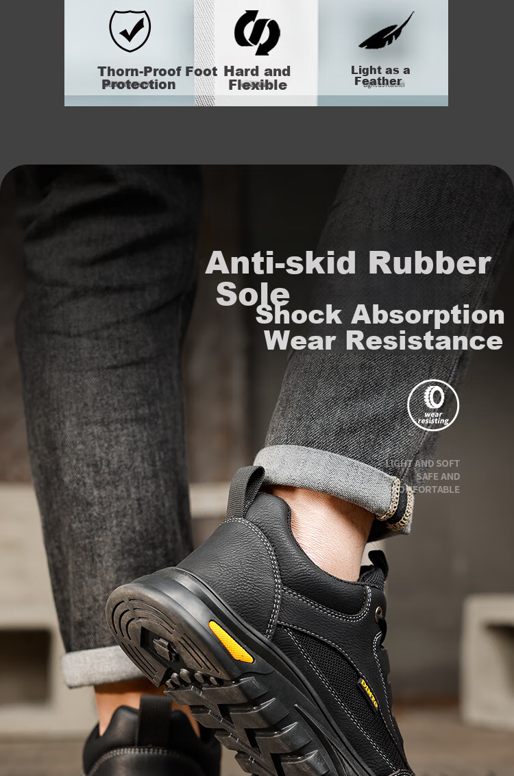 Рабочие ботинки Jingtu Safety Shoes мужские, противоударные, противопрокольные, износостойкие, размер 41