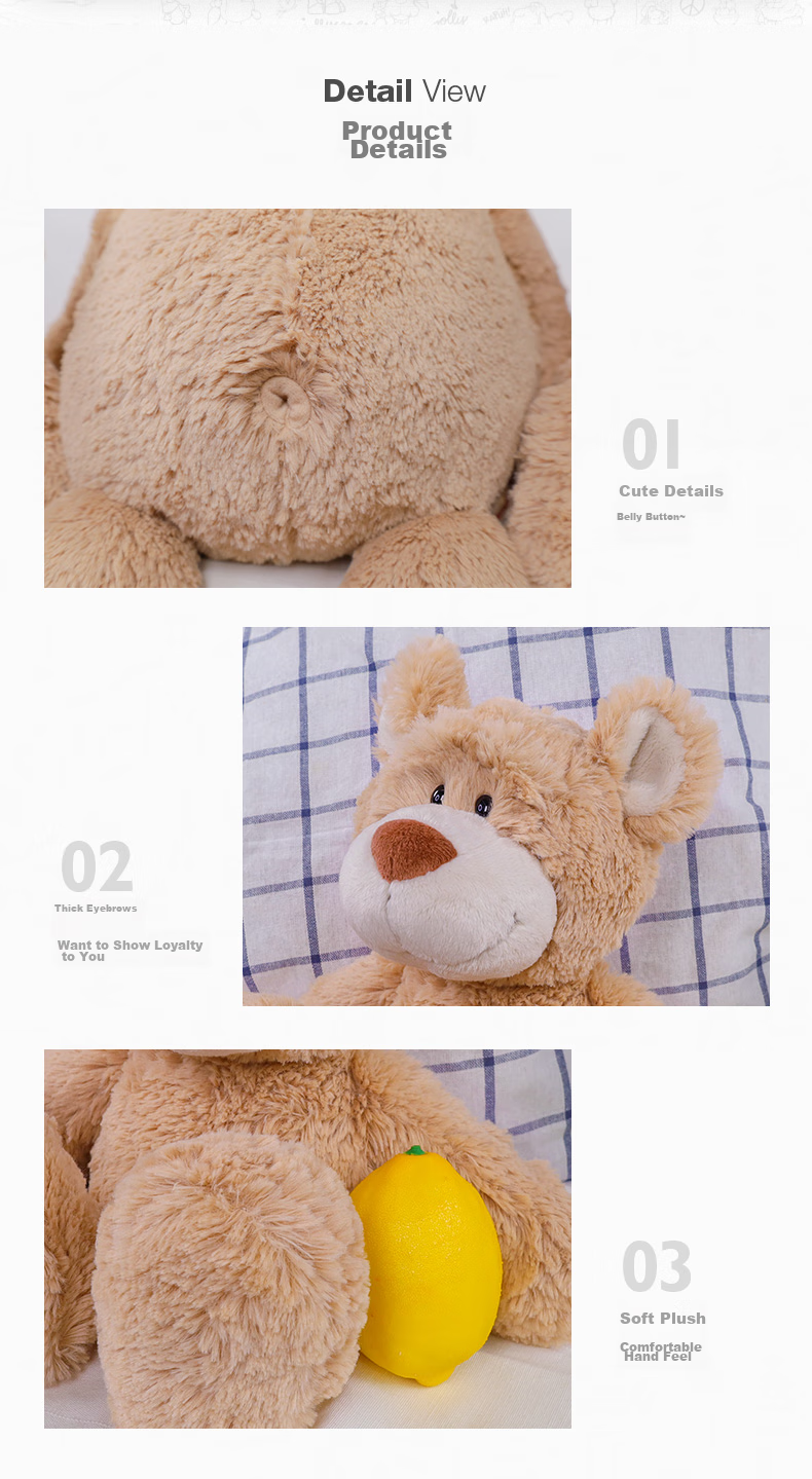 Мягкая игрушка NICI Медвежонок Хенни, подарок для девочки, плюшевая кукла, 35 см