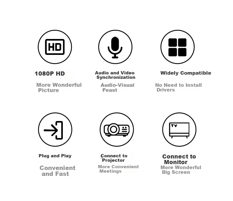 Переходник LinkStone HDMI Female на VGA Male с аудиокабелем, конвертер HD для ноутбука на ТВ, совместимый с аудиопортом C329