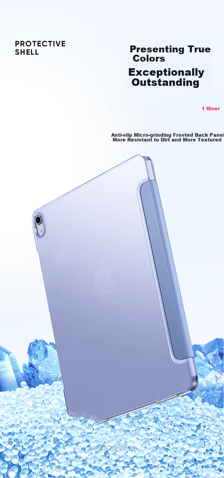 Чехол CangHua для iPad Air 5/4 10.9 дюймов, ультратонкий, противоударный, с подставкой, темно-зеленый