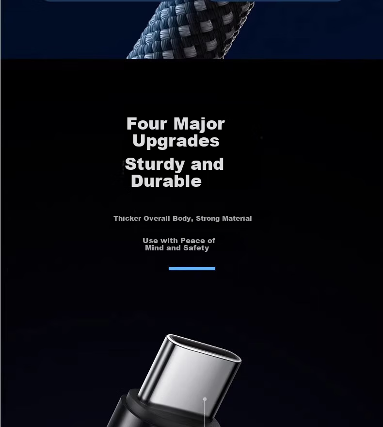 Кабель Nengshi Type-C, 100 Вт, супербыстрая зарядка, автоотключение, для Huawei, OPPO, Honor Nova, Xiaomi, Vivo, 66 Вт, 1.5 метра, прозрачно-черный