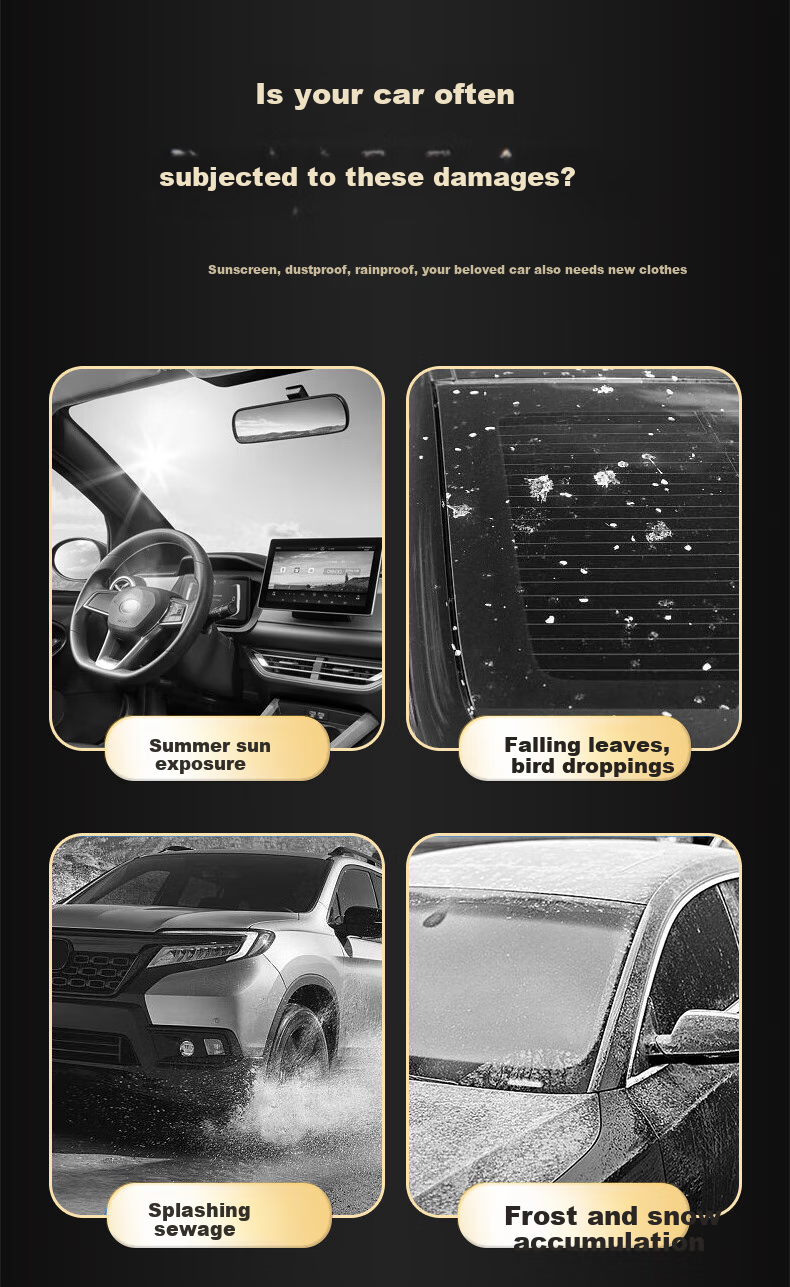 Автомобильный чехол Xinshengling для Geely Starry Sky 8, Qiyuan A07, Buick LaCrosse, Envision, Buick Regal N7, Fengyun A9L, Deep Blue L07, серый, размер 3XXL (4.9-5.2 м)