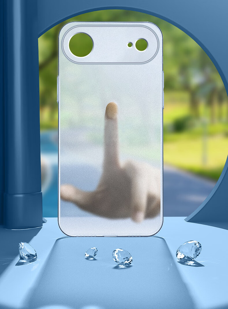 Чехол NEYAA для iPhone 17 Air, защита всей камеры, ультратонкий матовый полупрозрачный силиконовый чехол, противоударный, для мужчин и женщин, цвет "Далёкая горная синь"