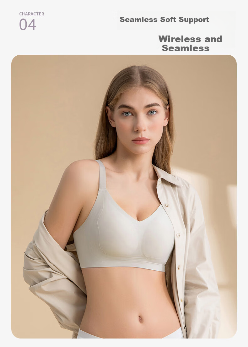 Бюстгальтер HR Large Breast Minimizing Bra, бесшовный, удобный, без косточек, черный, 2XL+