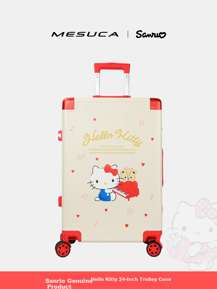 Чемодан Mesuca X Disney Mickey Luggage Print 20-дюймовый, с алюминиевой рамой, для ручной клади