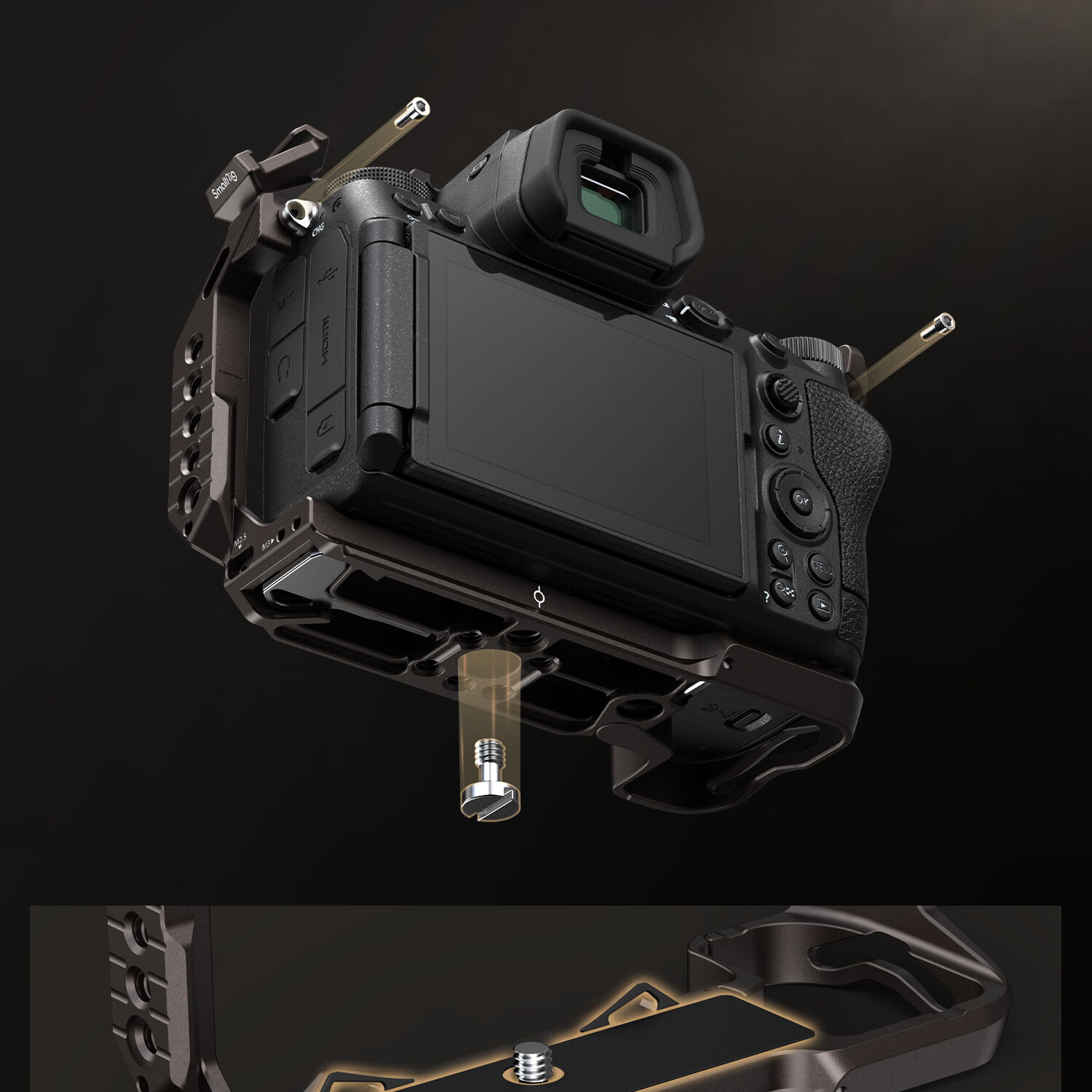 Комплект SmallRig 4523 для Nikon Z6 III, "Ночной филин", подходит для беззеркальных камер Nikon Z6 III, с ручным захватом, комплект аксессуаров для фото- и видеосъемки, L-пластина для камеры, клетка "Кролик"