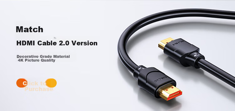 HDMI переключатель SAMZHE HV-300, 2 входа 1 выход, 4K 60Hz, HD, для ноутбука, монитора, проектора, сплиттер