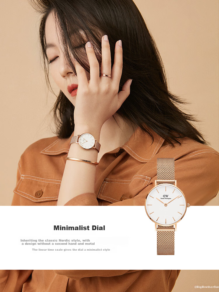 Daniel Wellington Classic Gold Watch Bracelet Set, роскошные кварцевые наручные часы для женщин, подарок на День святого Валентина