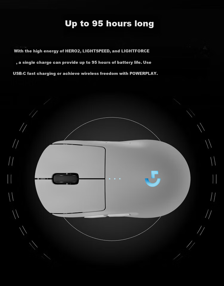 Игровая беспроводная мышь G GPW4 Zhuque, четвертое поколение, сверхлегкая эргономичная FPS, черная, с подарочной коробкой и нескользящими наклейками