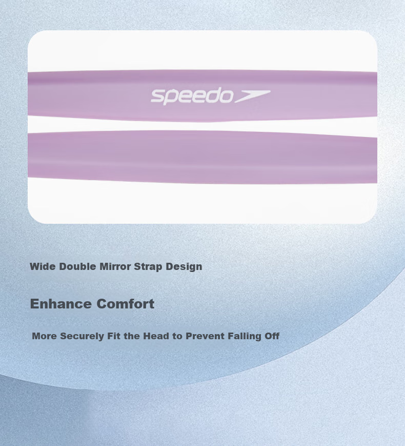 Очки для плавания Speedo Jingsu Series, антифоговое покрытие, диоптрии -4.0, фиолетовые