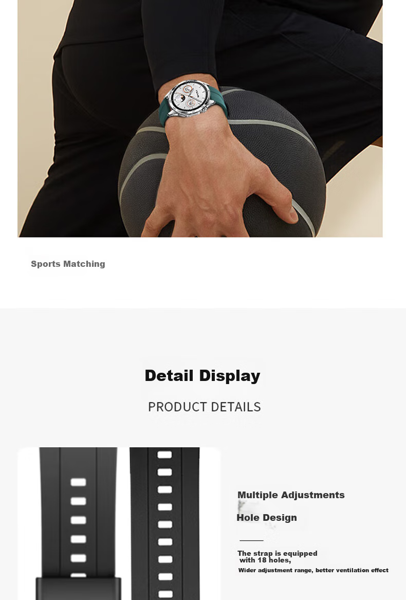 Ремешок Smorss для Huawei Watch 5/4 Pro/GT6/GT5/4/GT3/3/Pro/GT2/Oppo Watch 4 Pro/X, оригинальный силиконовый спортивный ремешок