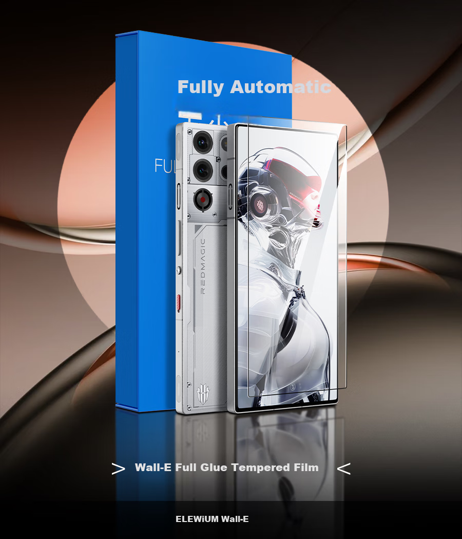 Защитное стекло Wali для Nubia Red Magic 10s Pro+, закаленное, HD, полное покрытие, анти-отпечатки, анти-падение, защита от износа, с коробкой для быстрой установки