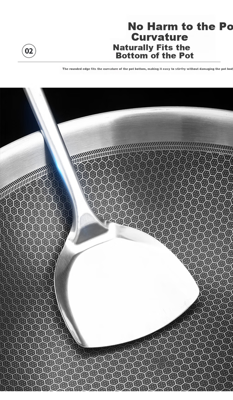 Лопатка для кухни MAXCOOK, нержавеющая сталь, серия MCCU-168