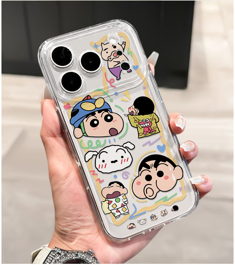 Противоударный чехол Yingkaida для iPhone 17 Pro, мягкий защитный чехол, износостойкий, прозрачный дизайн, с логотипом "Маленькая зарплата"