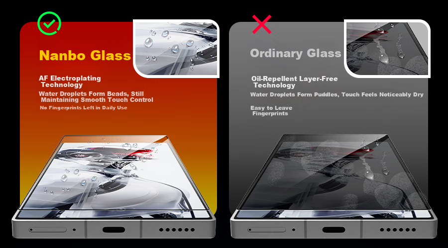 Защитное стекло Wali для Nubia Red Magic 10s Pro+, закаленное, HD, полное покрытие, анти-отпечатки, анти-падение, защита от износа, с коробкой для быстрой установки