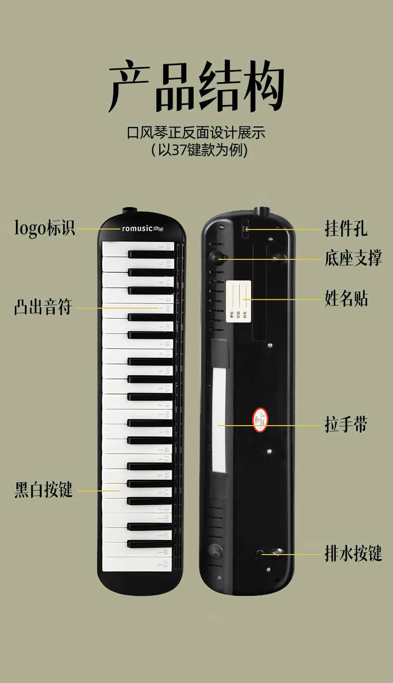 Мелодика Romusic, 37 клавиш
