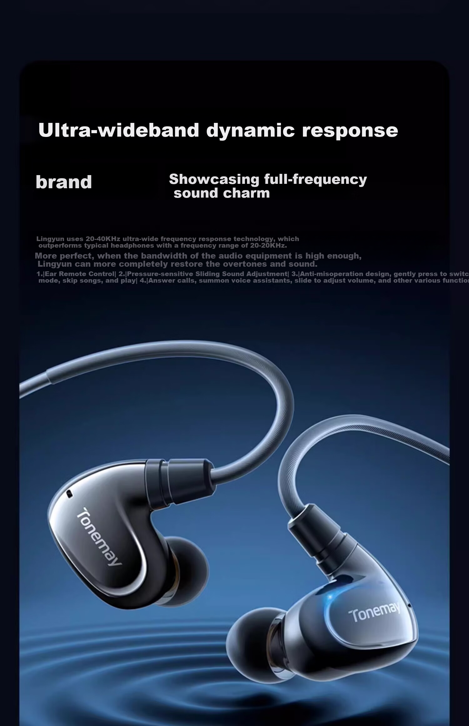 Проводные внутриканальные наушники