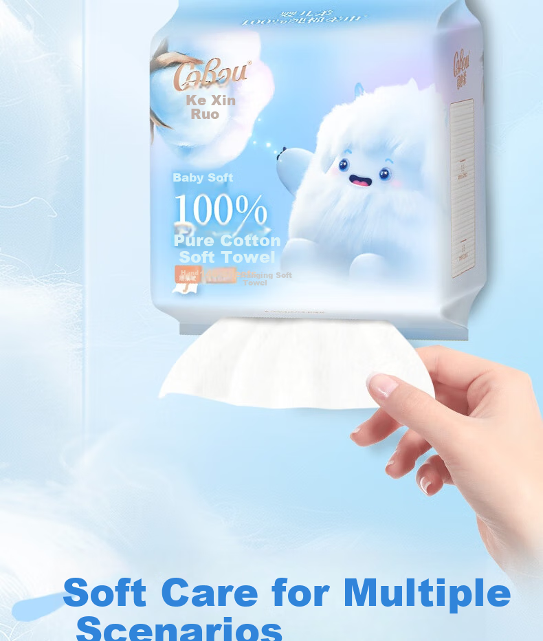 COROU Хлопковые мягкие полотенца для младенцев, 100% чистого хлопка, плотные, с петлей для подвешивания, 140 шт.