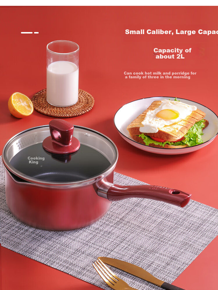 Кастрюля COOKER KING WG14306, 18 см, с антипригарным покрытием, алюминиевый сплав, для индукционных плит