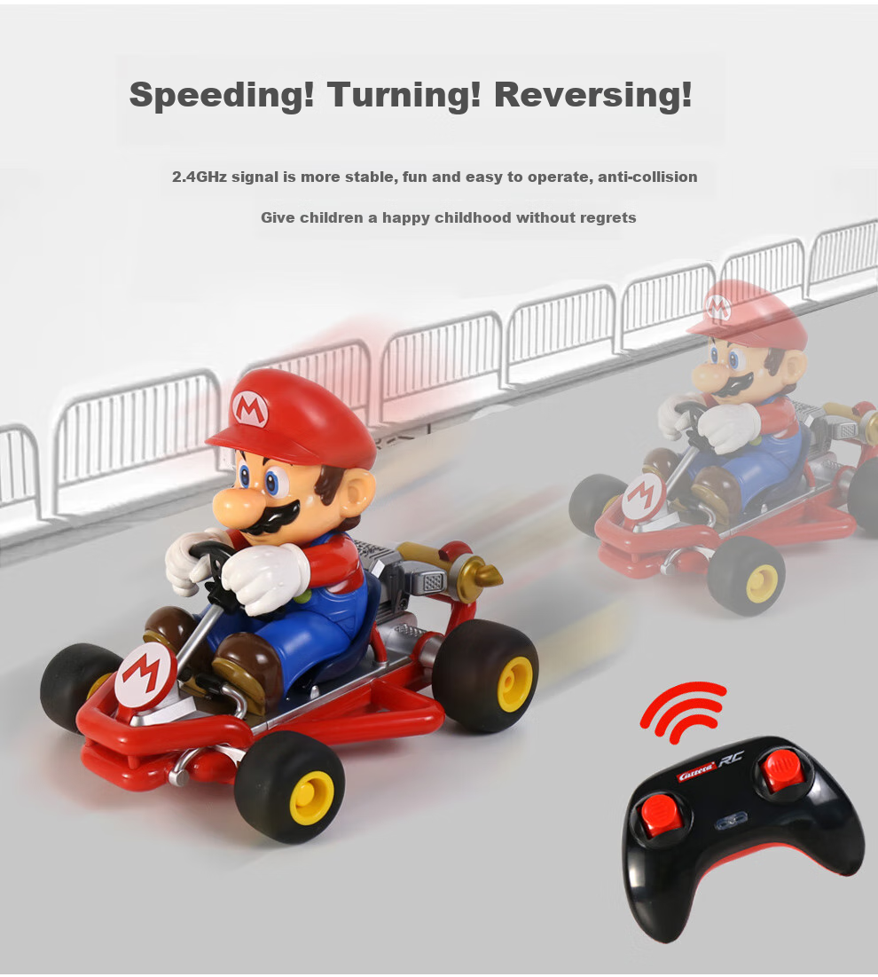 Радиоуправляемый автомобиль Carrera Mario Kart, электромобиль, подарок для детей и мальчиков