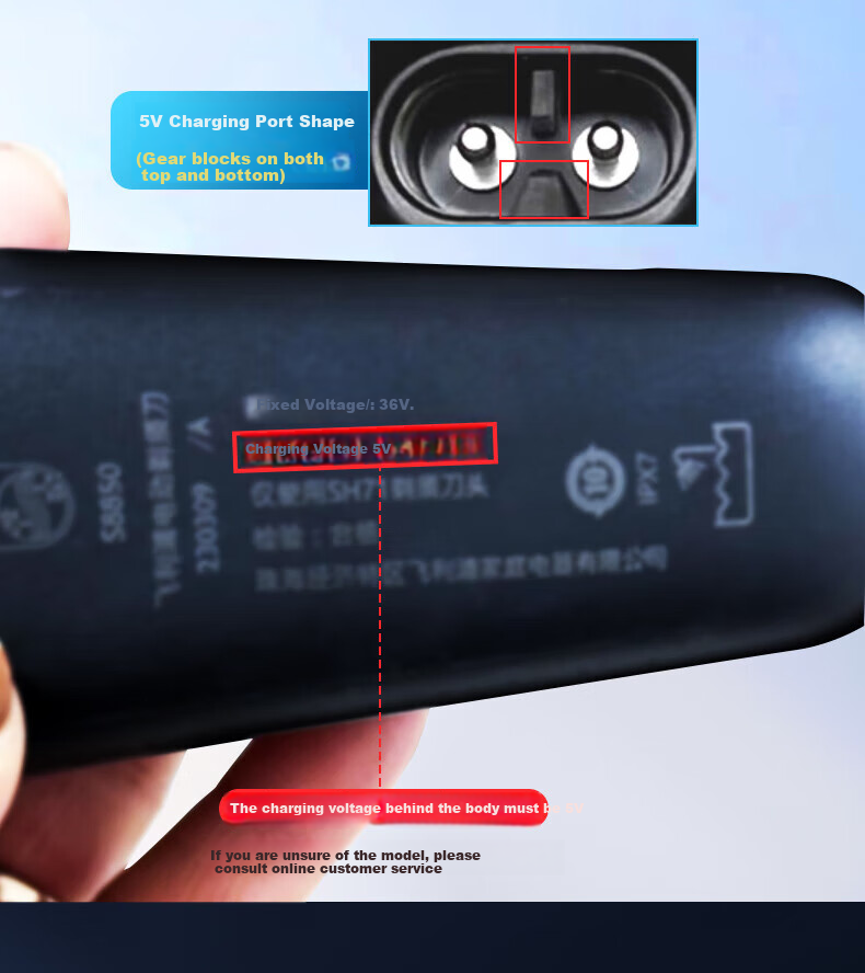 Кабель зарядный Shishan для Philips Shavers и триммеров, универсальный для PQ888/889/S891/S1112/S1118/S1213/S5831, черный, 1м