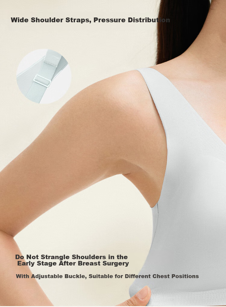 Бюстгальтер Ubras CARE postoperative bra, бесшовный, с передней застежкой, для грудных имплантов, питающий розовый, 2XL