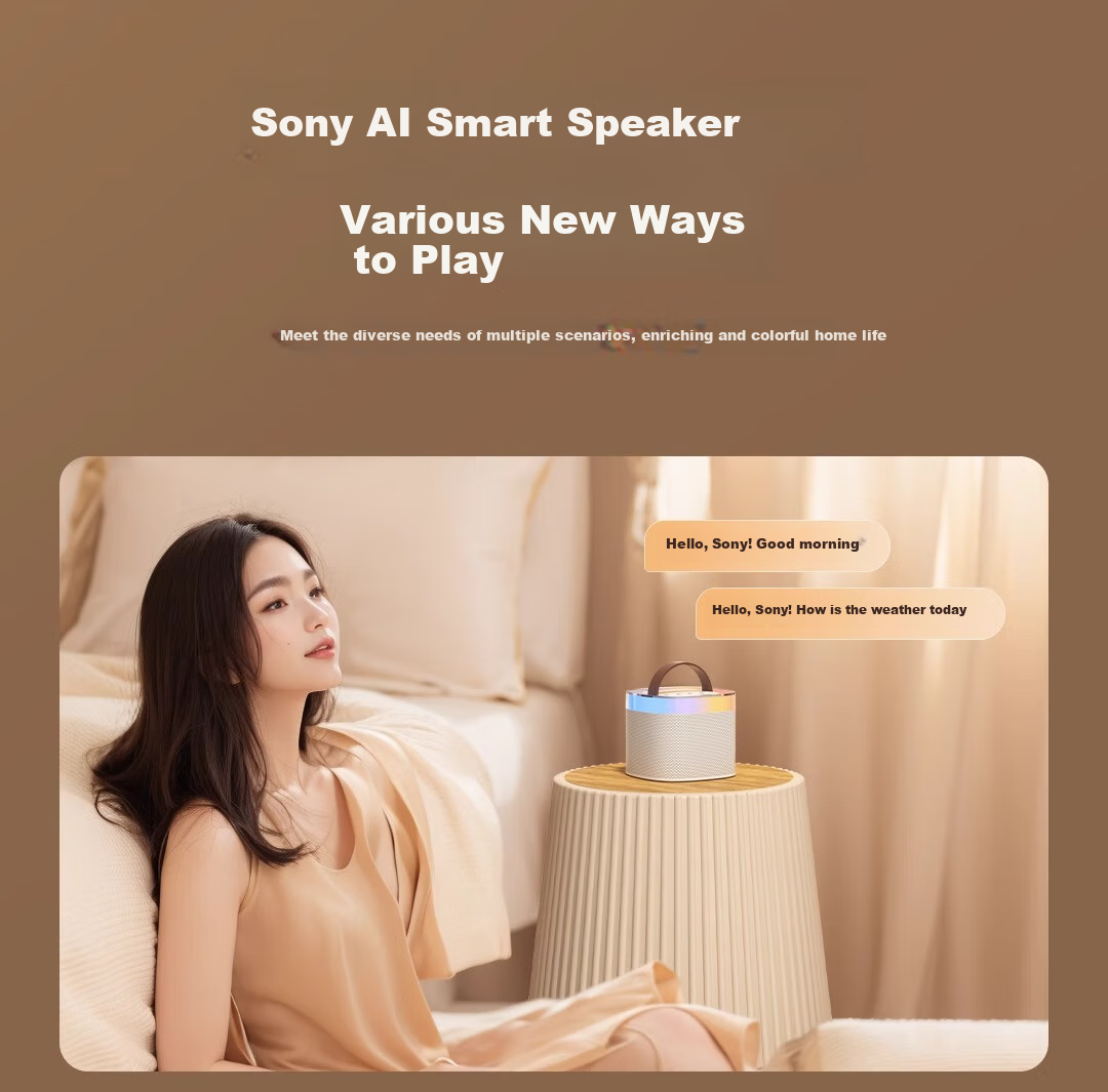 Беспроводной караоке микрофон Soaiy SK2AI с Bluetooth-колонкой, для домашних KTV, детский, с подсветкой, белый