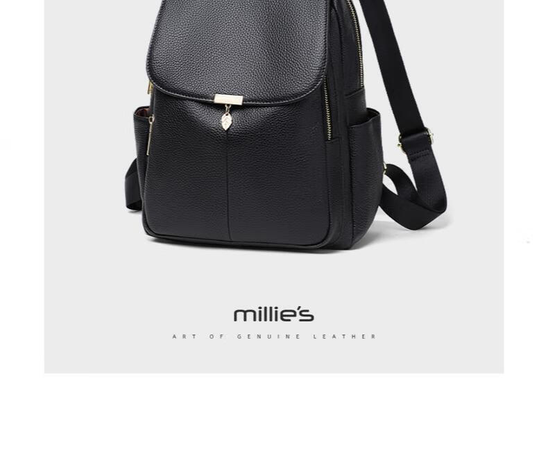 Рюкзак Millies из натуральной кожи для женщин, повседневный рюкзак для средней школы, старших классов и колледжа, легкий рюкзак для путешествий, подарок на день рождения для девушки
