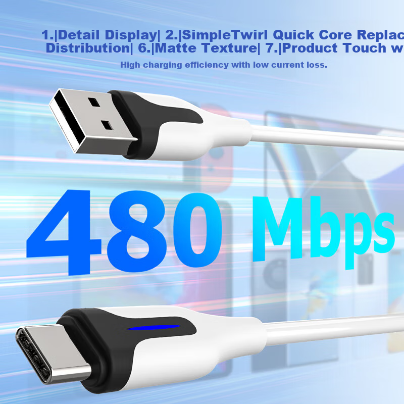 Кабель для зарядки геймпада Liangzhi L431, USB-C, 1.5 м, черный
