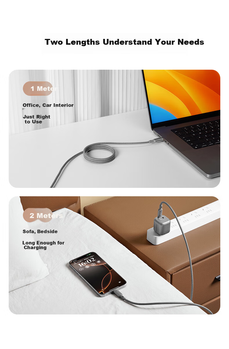 Магнитный кабель MOMAX Type-C для зарядки iPhone 15 Pro Max, планшетов iPad, Huawei, 60W PD, 1 метр, Титановый золотой