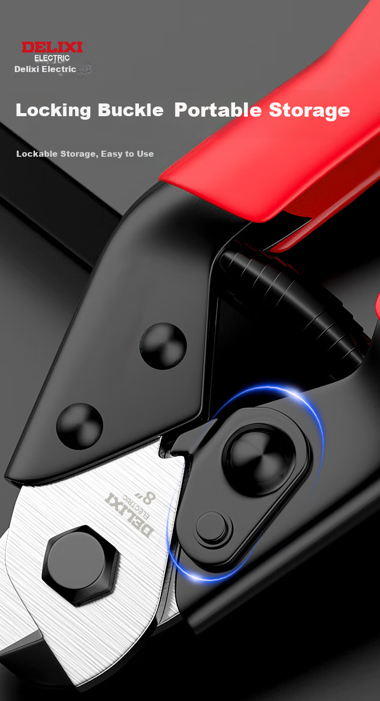 Инструмент для обжима DELIXI ELECTRIC, многофункциональный, промышленный, для стальной и железной проволоки, из кованой стали, 8 дюймов