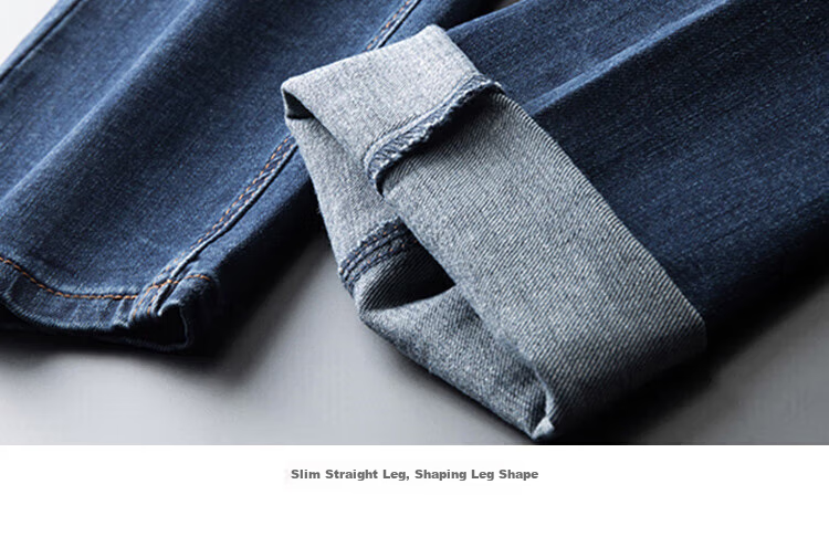 Джинсы мужские JEANSWEST, прямые, 2025 Осень-Зима, трендовые, повседневные, светло-голубые, размер 34