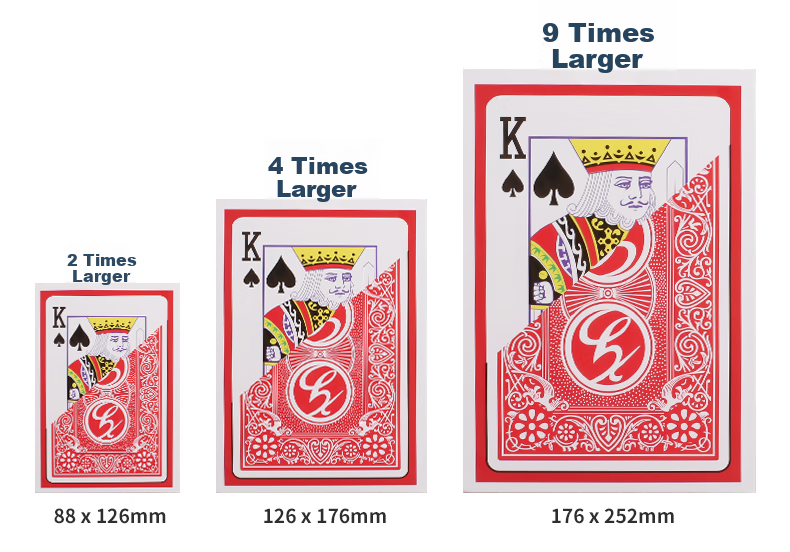 Игральные карты Wangjing Poker, 4x увеличенные, для покера Техасский Холдем, креативные аксессуары для настольных игр