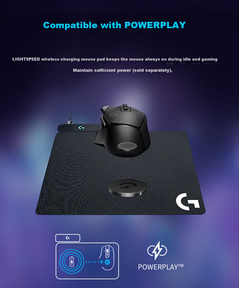Игровая беспроводная мышь G G502 X LIGHTSPEED, гибридные микропереключатели, HERO Engine, классическая киберспортивная мышь, черная