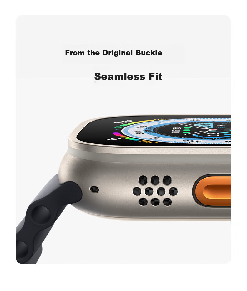 Ремешок W&P Ocean Silicone для Apple Watch Ultra 3/2, белый, размер 45 мм