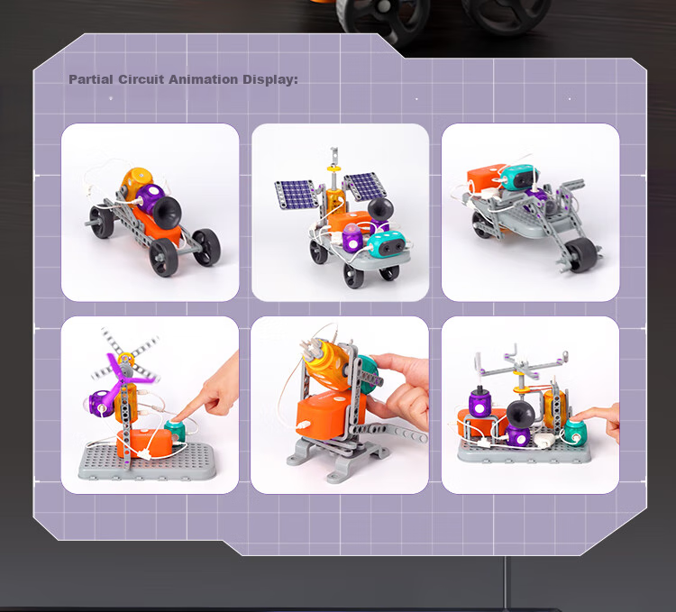 Конструктор Science Can Super Circuit Building Blocks, подарок для детей, образовательная игрушка для мальчиков и девочек, подарочная коробка на день рождения для студентов