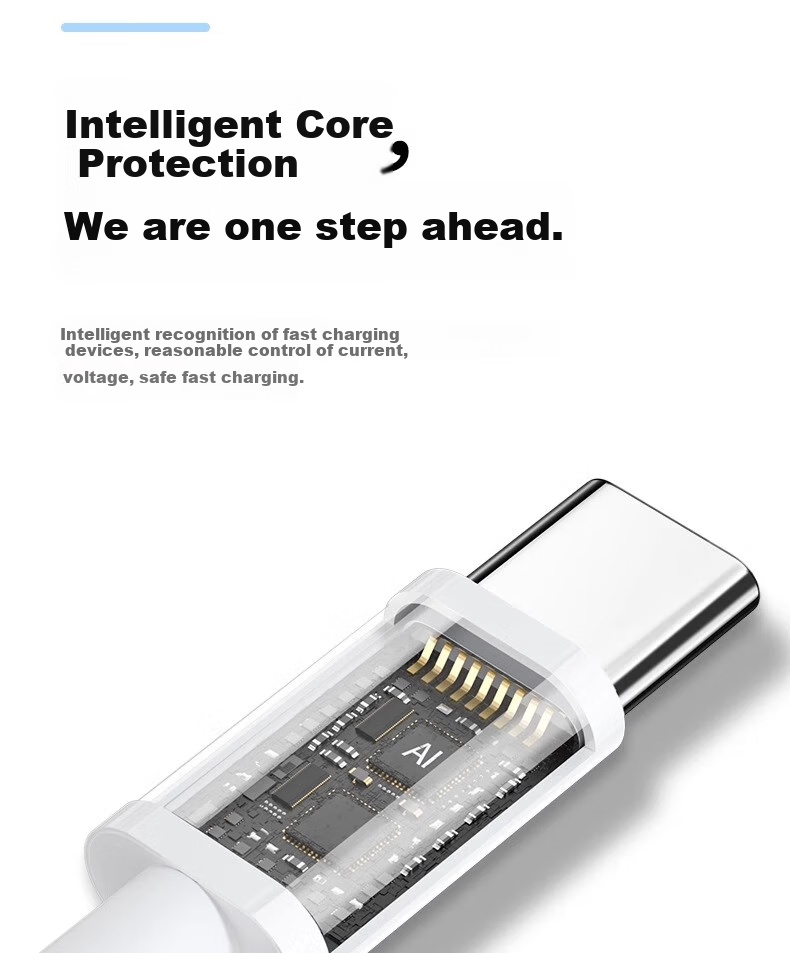 Кабель Nengshi Type-C, 100W, 6A, для Huawei Nova, Xiaomi, Vivo, Honor, OPPO, синий, 1 метр