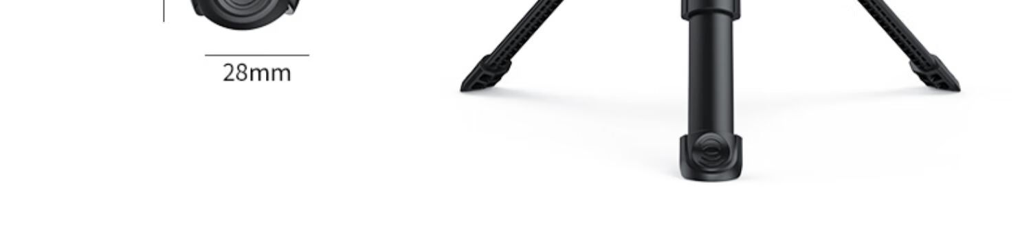 BIAZE JS33 штатив-монопод для экшн-камер DJI Pocket 3, Action 4/5 Pro, выдвижной настольный штатив с интерфейсом 1/4 дюйма, подставка для прямой трансляции