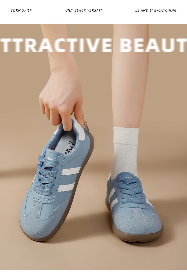 Женские кроссовки HUANQIU, повседневные, спортивные, из полиуретана, для молодежи, размер 38