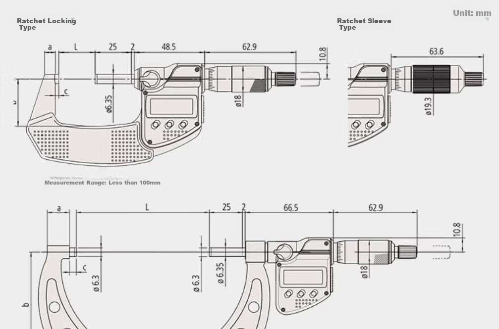 Цифровой штангенциркуль Mitutoyo 293-240, IP65, 0-25 мм, метрический, высокоточный, импортный