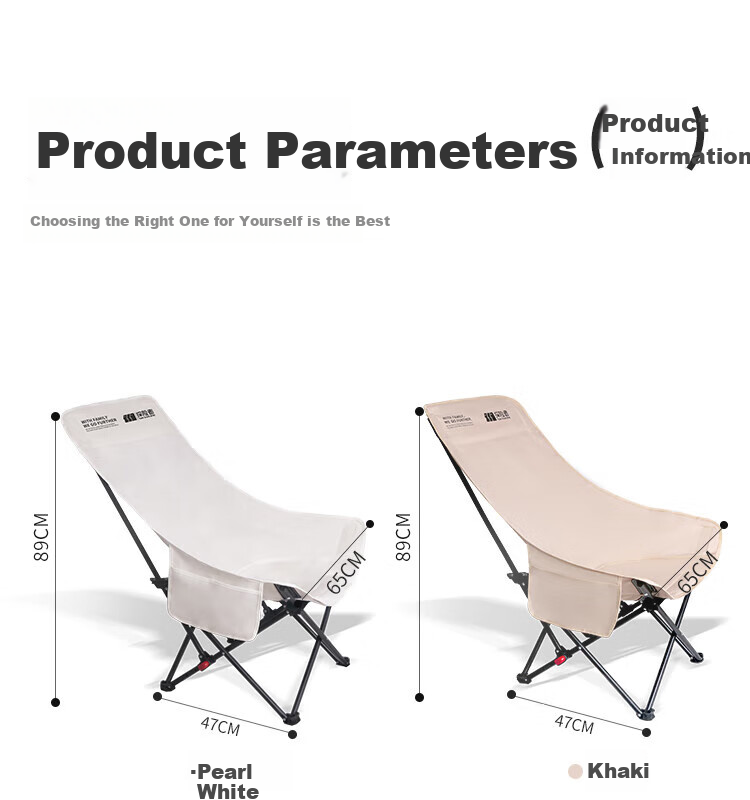 TAN XIAN ZHE Moon Chair, складной стул для отдыха на природе, с регулируемой высотой, высокий, для пляжа, портативный, для рыбалки