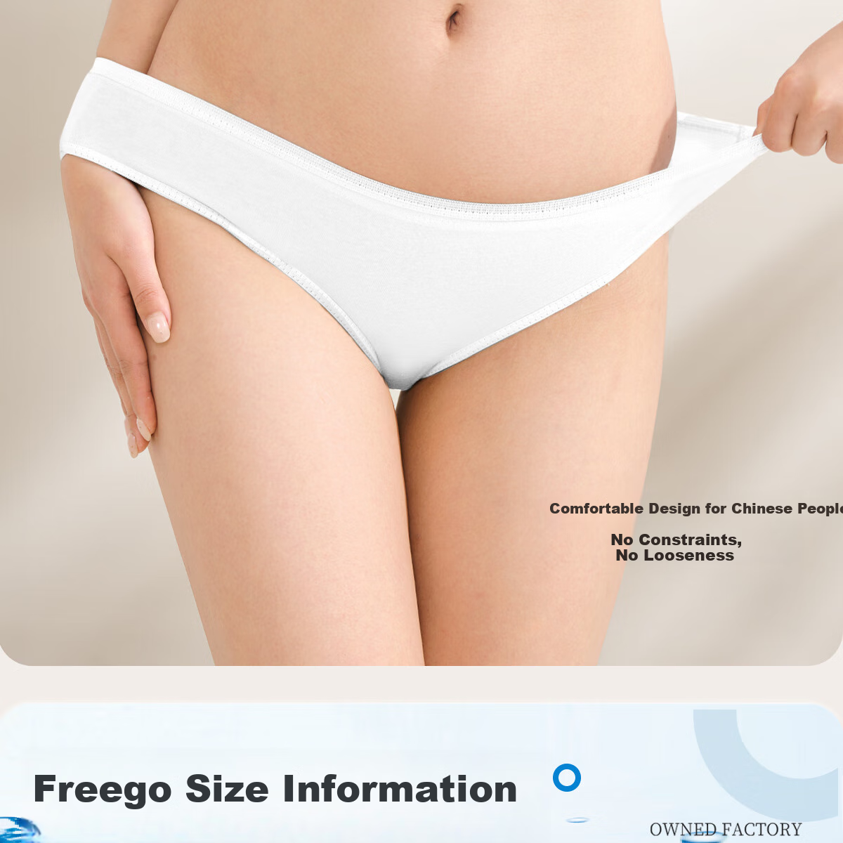 Одноразовые женские трусы Freego, чистое хлопок, стерилизованные, 8 шт. в индивидуальной упаковке, для беременных, в период менструации, путешествий, командировок, без стирки, размер L