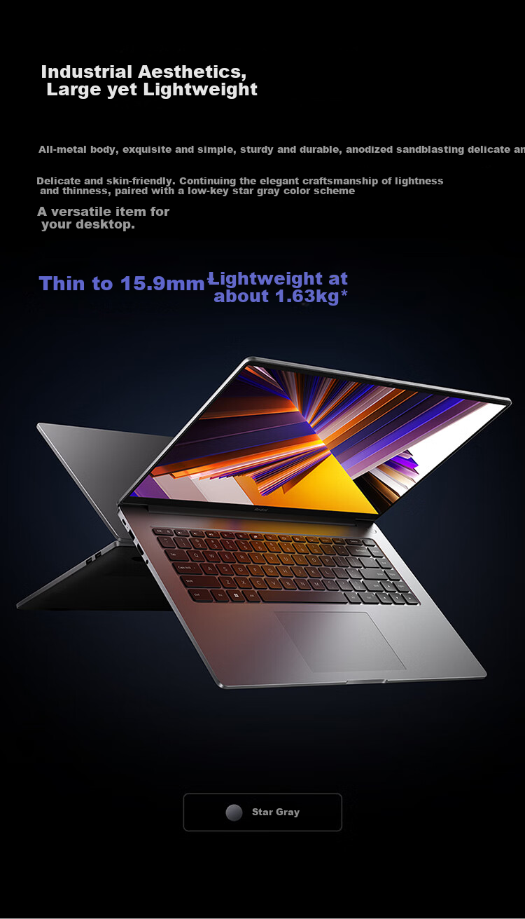 Ноутбук MI Redmi Book 16, 16-дюймовый, Intel Core i5, 16GB RAM, 1TB SSD, Windows 11