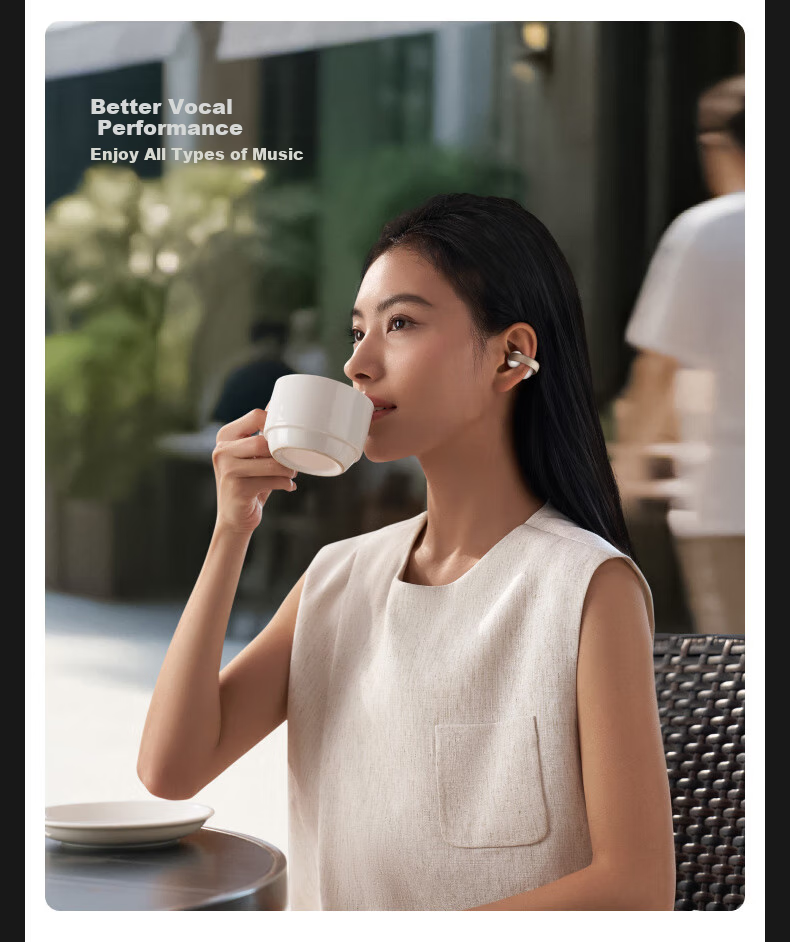 Беспроводные наушники SoundCore Anke AeroClip с зажимом, спортивные, для бега, с открытым дизайном, для Apple, Huawei, Xiaomi, розовые