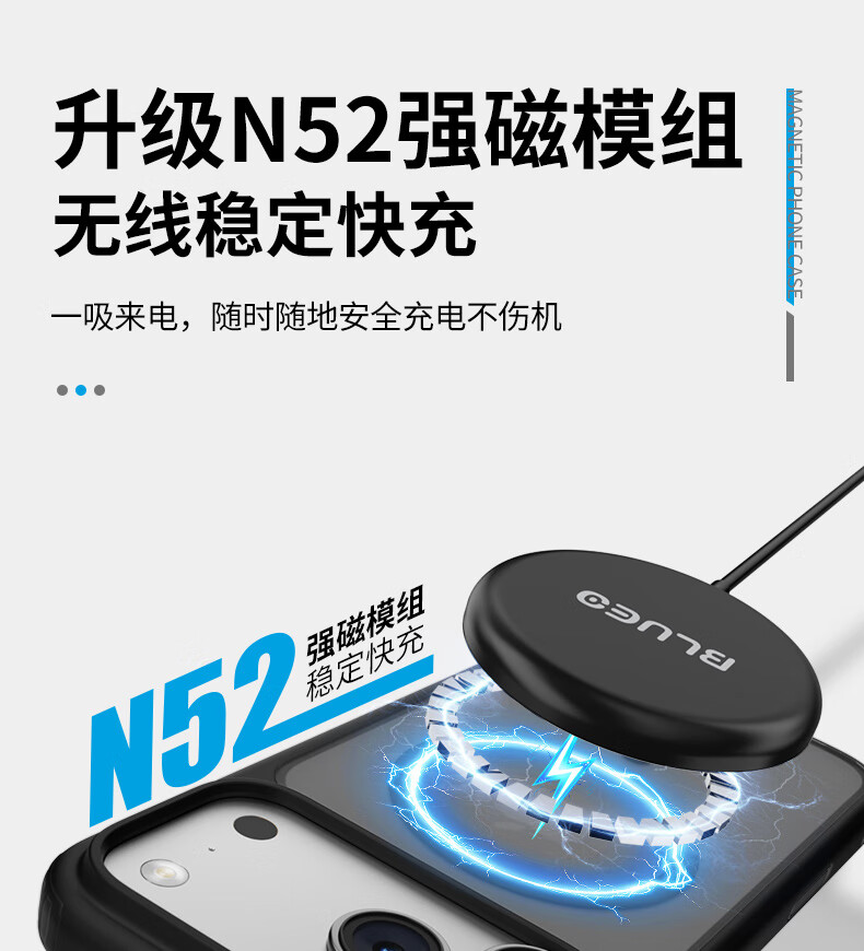Чехол Lanxingxiansheng для iPhone 17, защитный, с магнитной зарядкой, матовый, противоударный, износостойкий, серо-белый