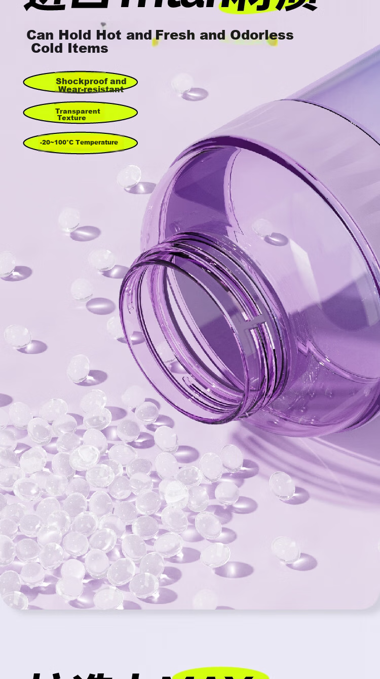 Бутылка для воды BOTTLED JOY, большая спортивная бутылка для воды, пластиковая чашка Dundun, стиль Ван Ибо, 0.6 л, цвет "Манфэньлань"