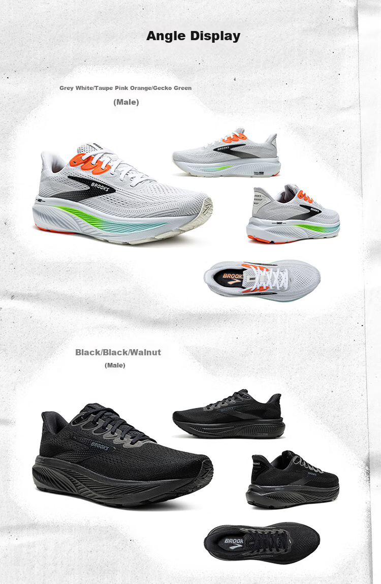 Кроссовки для мужчин Brooks Ghost 17, черные, размер 45.5