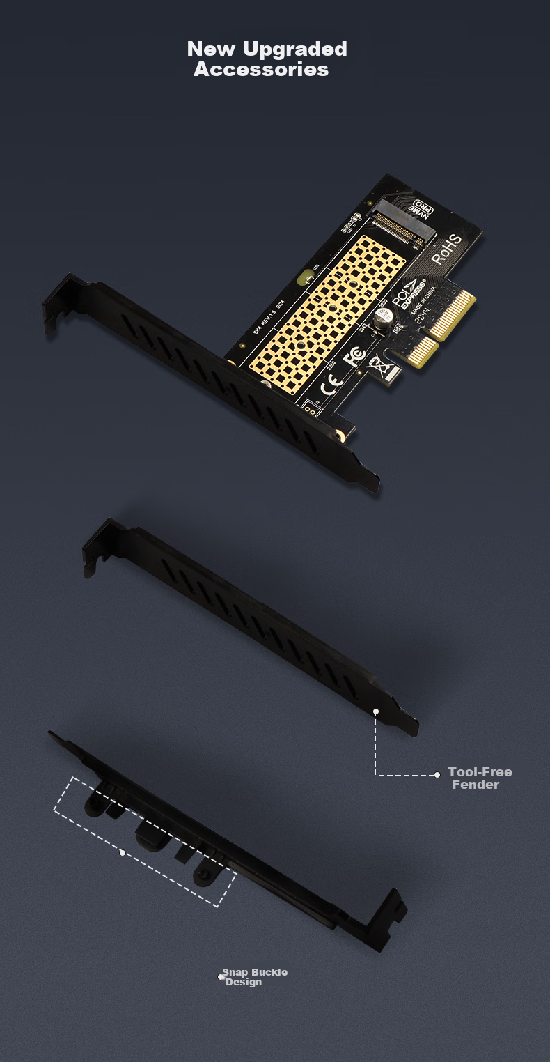 Плата расширения PCIe для M.2 NVMe