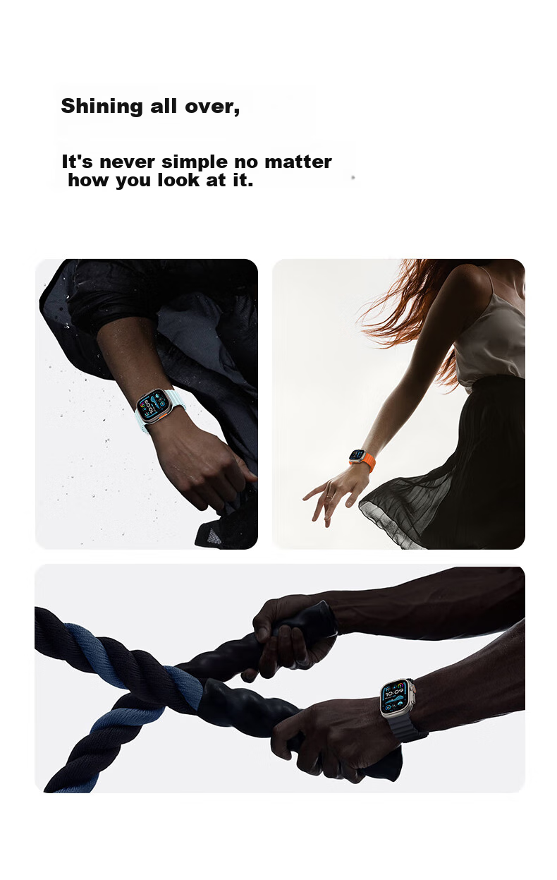 Ремешок W&P Ocean Silicone для Apple Watch Ultra 3/2, белый, размер 45 мм