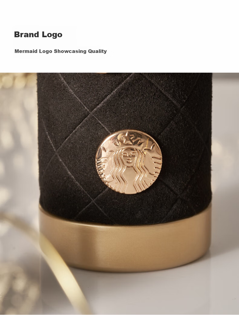 Термокружка Starbucks Coffee Treasure Golden Edition, 580 мл, золотистая, из нержавеющей стали, для кофе и воды, подарок на День Святого Валентина